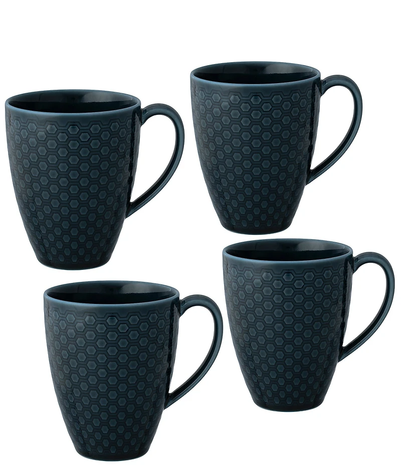 Noritake Kikko Collection Mugs, Set of 4