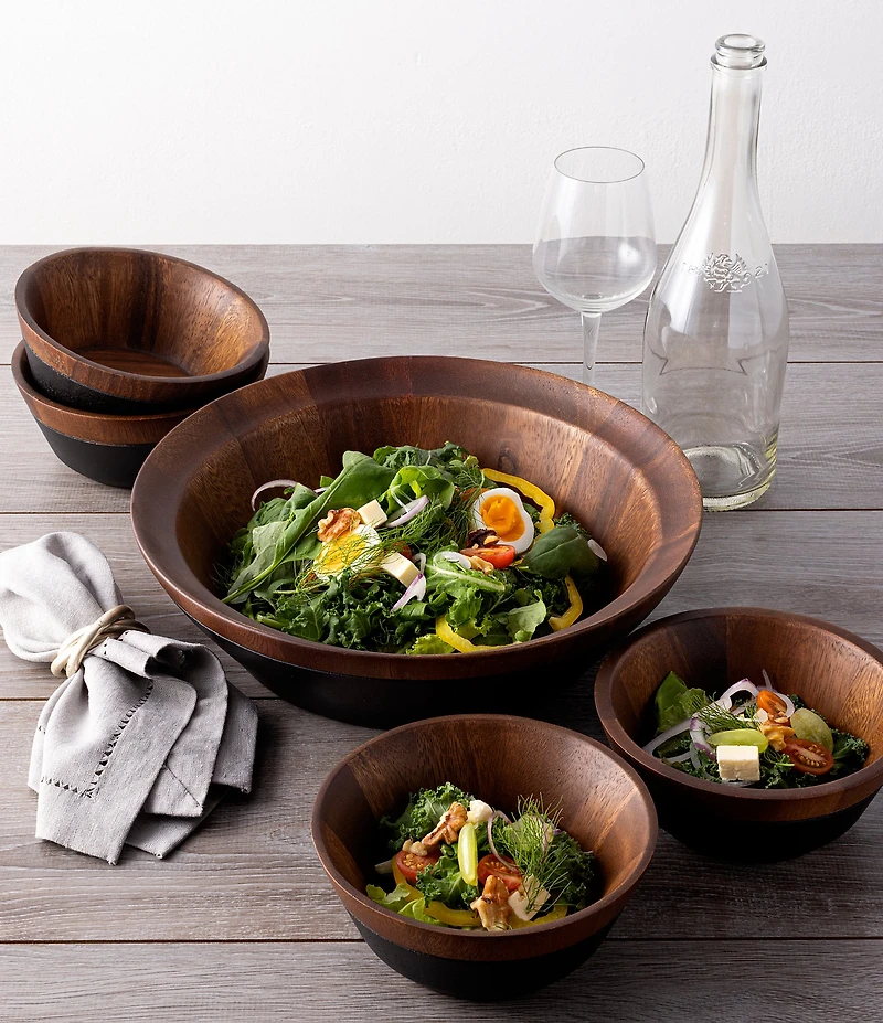 Noritake Kona Wood Round Large Serving Bowl