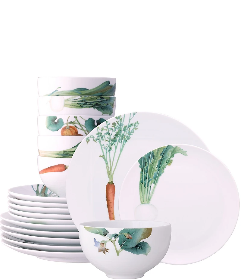 Noritake Kyoka Shunsai Collection 18-Piece Dinnerware Set, Service for 6