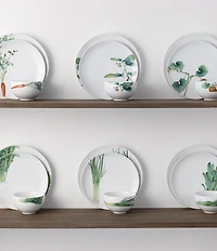 Noritake Kyoka Shunsai Collection 18-Piece Dinnerware Set, Service for 6