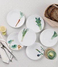 Noritake Kyoka Shunsai Collection Set of 6 Assorted Appetizer Plates