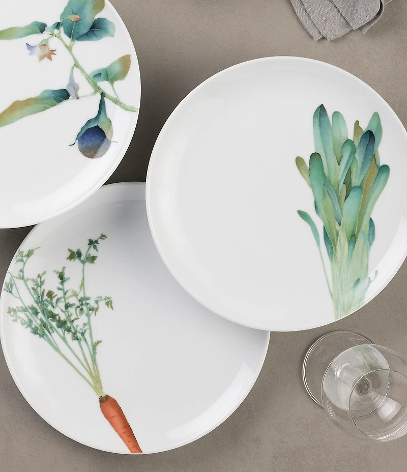 Noritake Kyoka Shunsai Collection Assorted Salad Plates, Set of 6