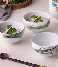 Noritake Kyoka Shunsai Collection Set of 6 Rice Bowls