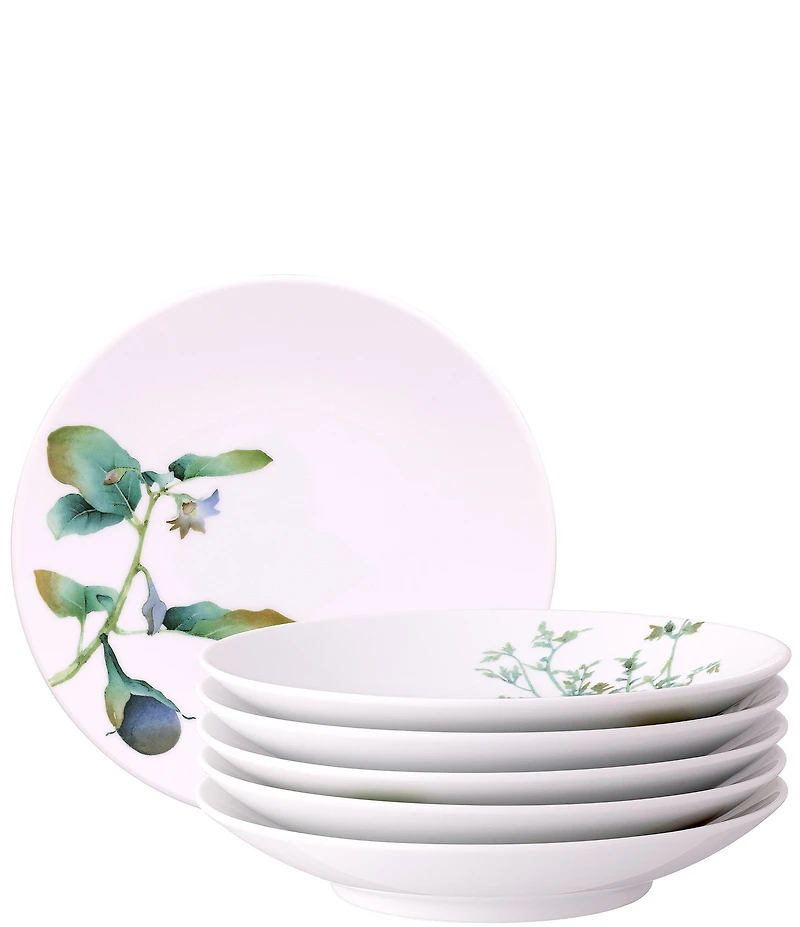 Noritake Kyoka Shunsai Collection Deep Plates, Set of 6