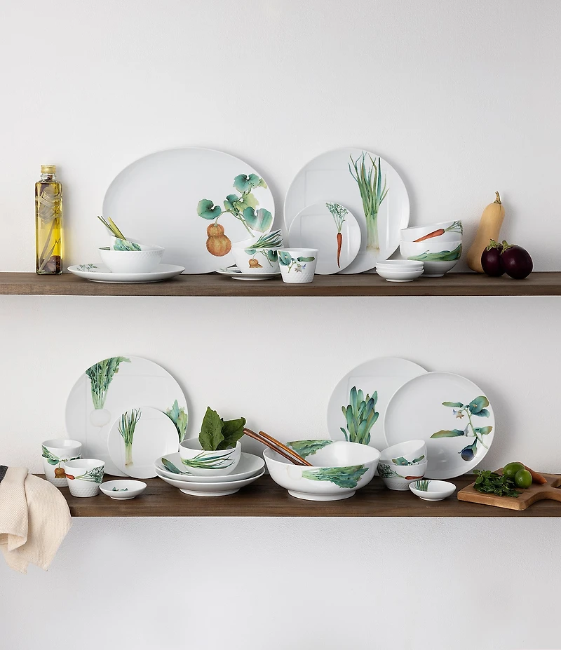 Noritake Kyoka Shunsai Collection Deep Plates, Set of 6