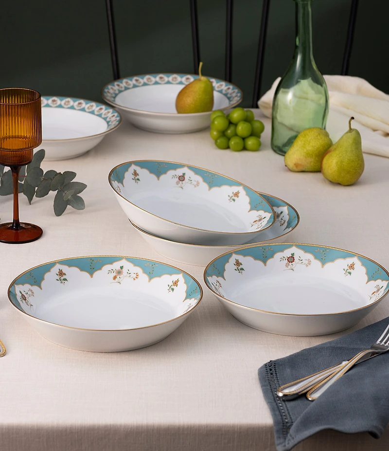 Noritake Lodi's Morning Collection Rim Dinner Bowls