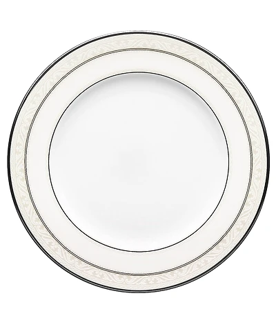 Noritake Montvale Scroll Platinum Bone China Salad Plate