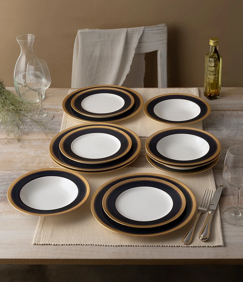 Noritake Odessa Cobalt Collection 12-Piece Set, Service For 4
