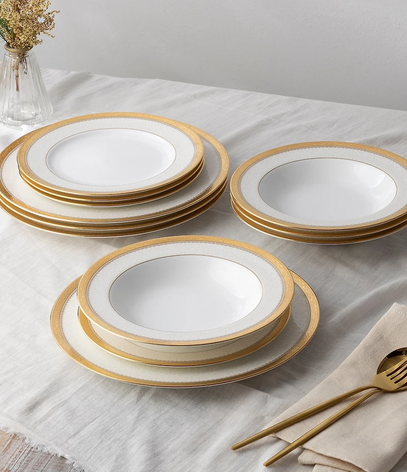 Noritake Odessa Collection 12-Piece Set, Service For 4