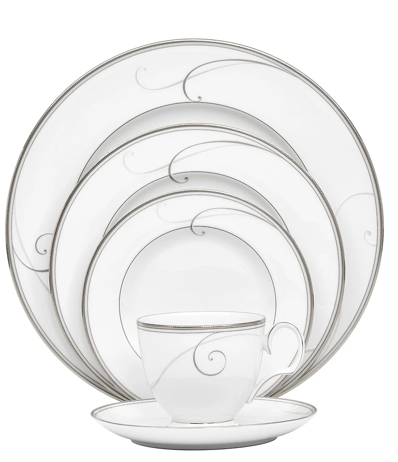 Noritake Platinum Wave Collection 5-Piece Place Setting