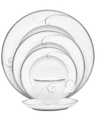 Noritake Platinum Wave Collection 5-Piece Place Setting