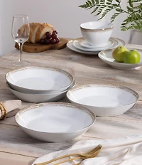 Noritake Raylan Collection Coupe Dinner Bowls, Set of 4
