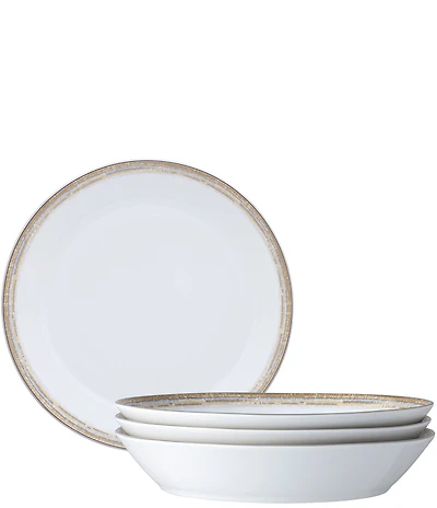 Noritake Raylan Collection Rim Dinner Bowls, Set of 4