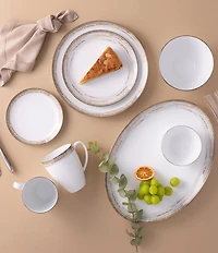 Noritake Raylan Set of 4 Bread and Butter/Appetizer Plates, 6.25#double;