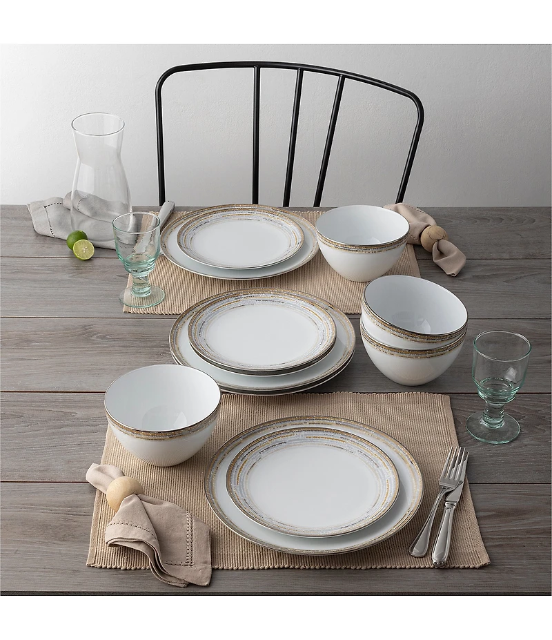 Noritake Raylan Dinner Plates, Set of 4