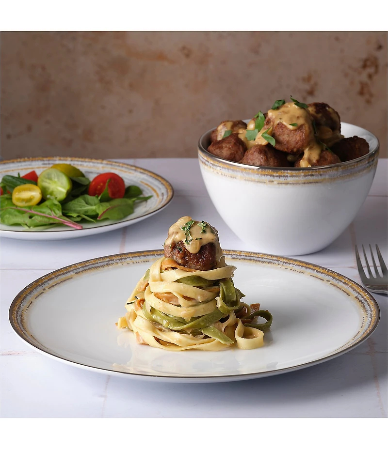 Noritake Raylan Dinner Plates, Set of 4