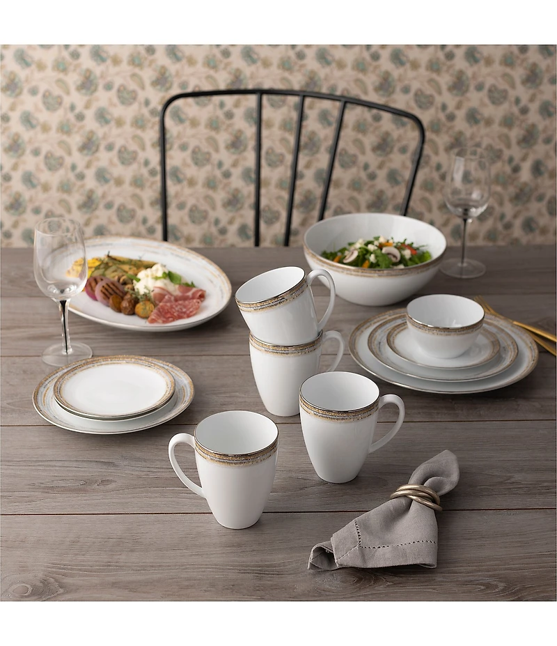 Noritake Raylan Set of 4 Mugs, 16 oz.