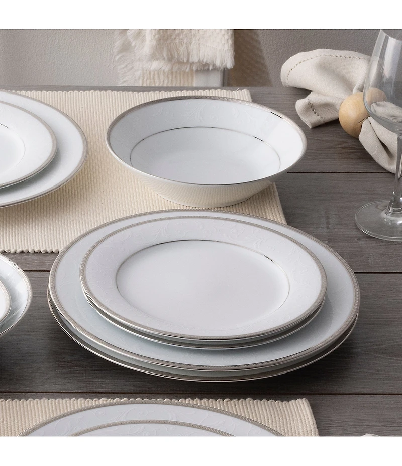 Noritake Regina Platinum Collection 12-Piece Set, Service For 4