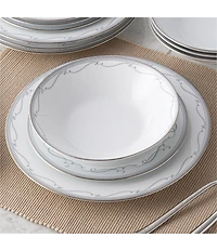 Noritake Satin Flourish Collection 12-Piece Set, Service For 4