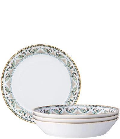 Noritake Serene Garden Collection Coupe Dinner Bowls, Set of 4