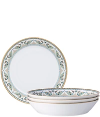 Noritake Serene Garden Collection Coupe Dinner Bowls, Set of 4