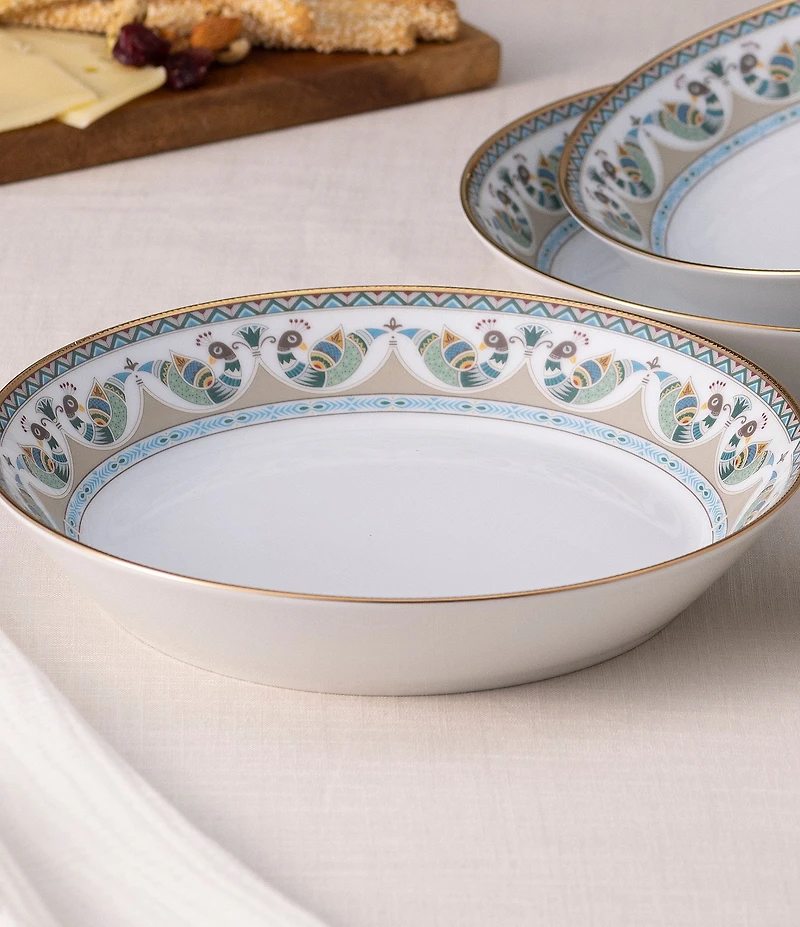 Noritake Serene Garden Collection Coupe Dinner Bowls, Set of 4