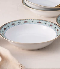 Noritake Serene Garden Collection Rim Dinner Bowls, Set of 4