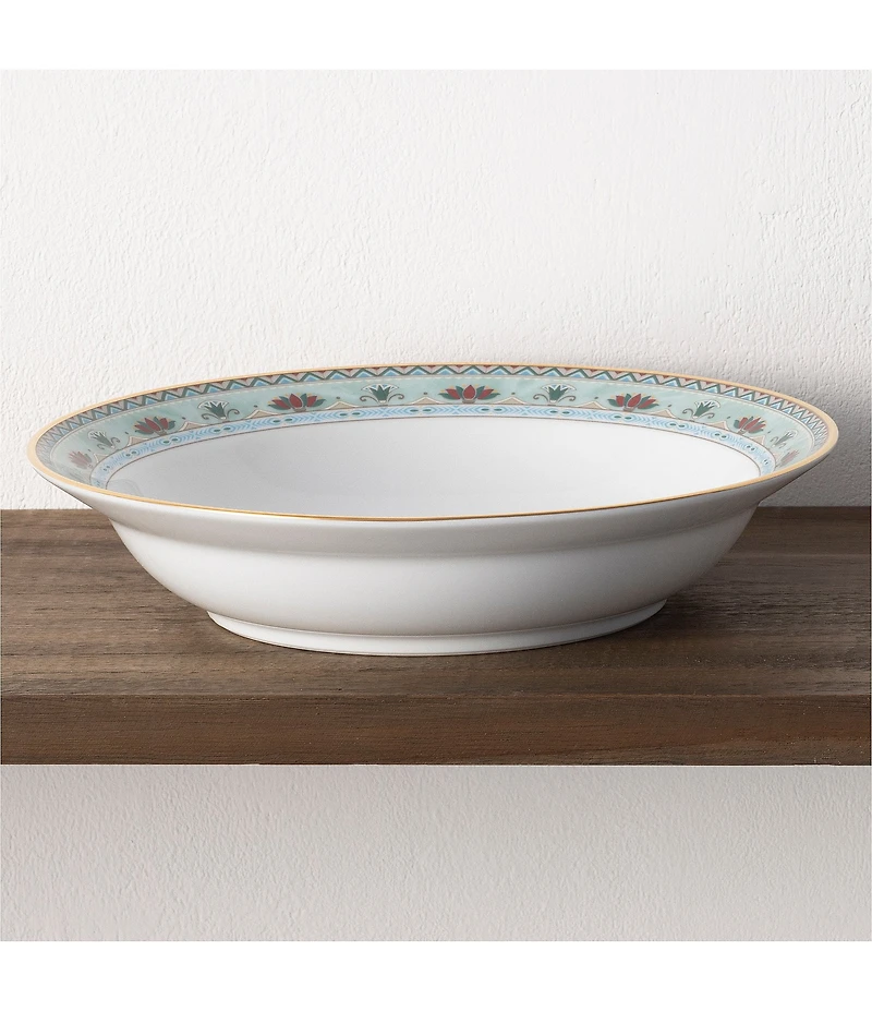 Noritake Serene Garden Collection Rim Dinner Bowls, Set of 4