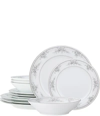 Noritake Sweet Leilani Collection 12-Piece Set, Service For 4