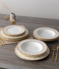 Noritake Trefolio Gold Collection 12-Piece Set, Service For 4