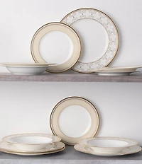Noritake Trefolio Gold Collection 12-Piece Set, Service For 4
