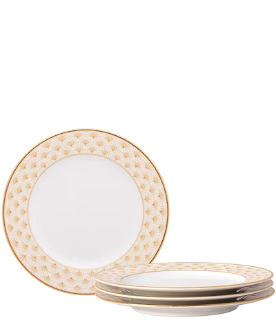 Noritake Trocadero Gold Collection Bread & Butter/Appetizer Plates, Set of 4