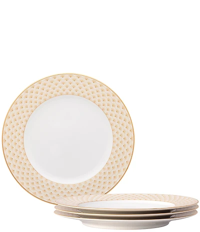 Noritake Trocadero Gold Collection Dinner Plates, Set of 4