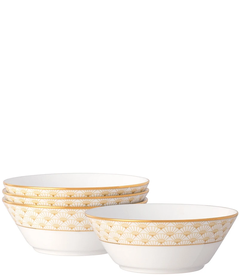 Noritake Trocadero Gold Collection Fruit Bowls, Set of 4