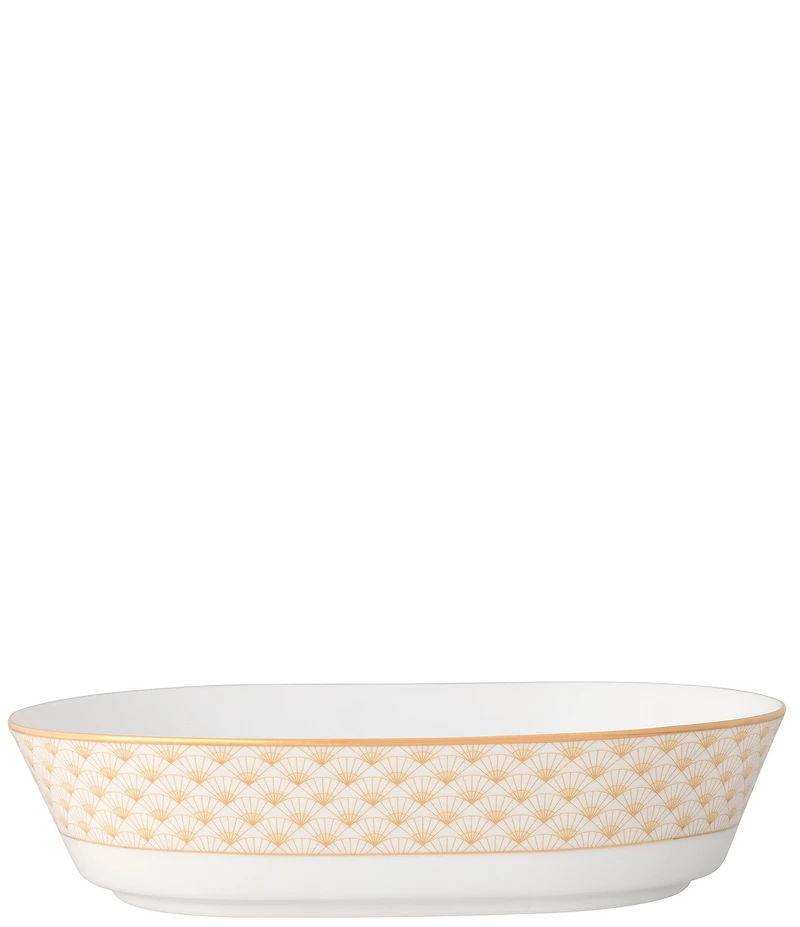 Noritake Trocadero Gold Collection Oval Vegetable Bowl, 46 oz.