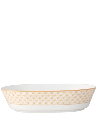 Noritake Trocadero Gold Collection Oval Vegetable Bowl, 46 oz.