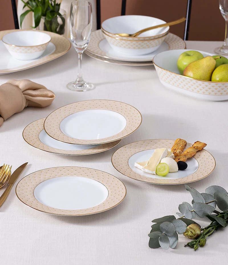 Noritake Trocadero Gold Collection Salad Plates, Set of 4