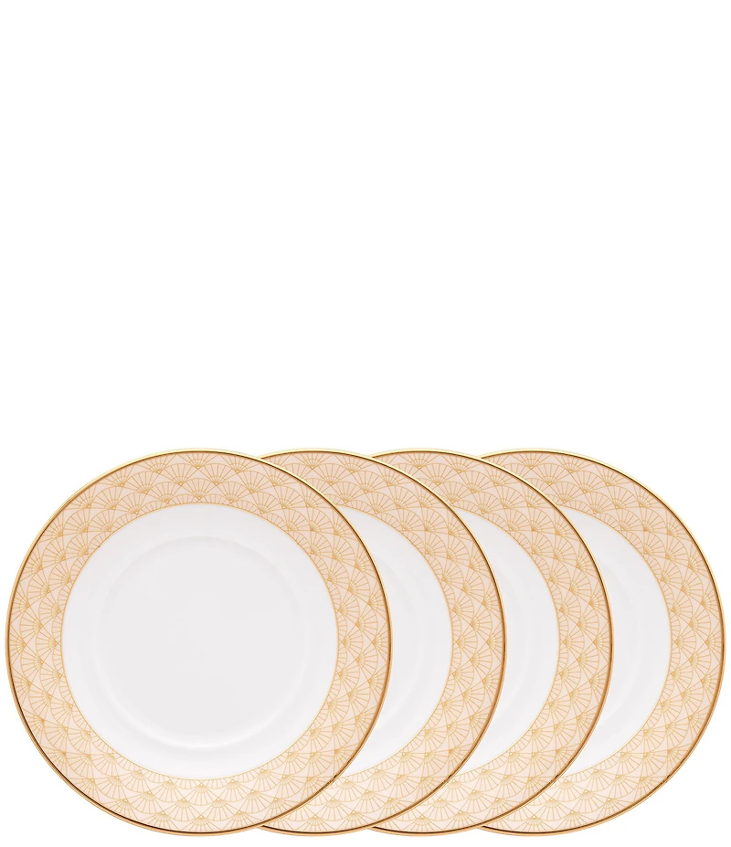 Noritake Trocadero Gold Collection Saucers, Set Of 4