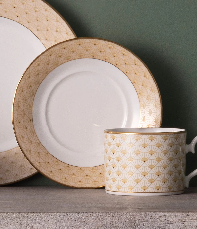 Noritake Trocadero Gold Collection Saucers, Set Of 4