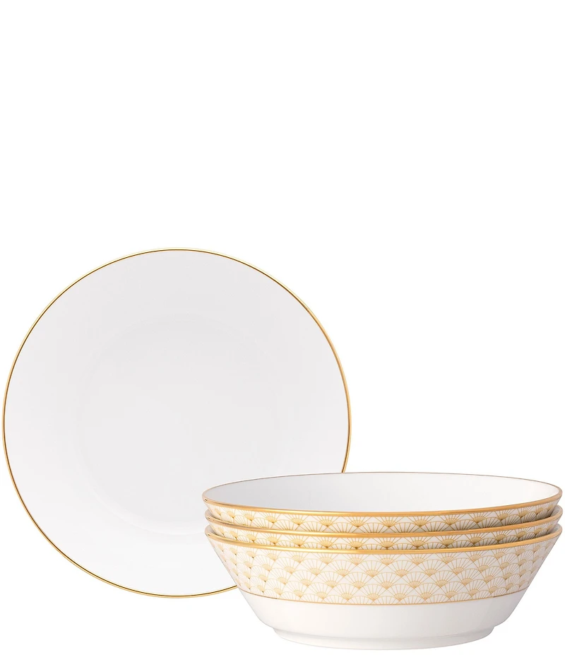 Noritake Trocadero Gold Collection Soup Bowls, Set of 4