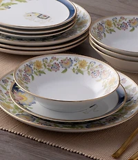 Noritake Tusker Garden Collection 12-Piece Dinnerware Set, Service For 4