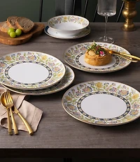 Noritake Tusker Garden Collection Dinner Plates, Set of 4
