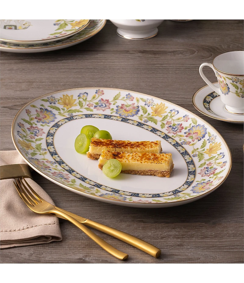 Noritake Tusker Garden Collection Oval Platter