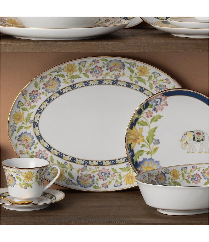 Noritake Tusker Garden Collection Oval Platter