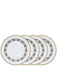 Noritake Tusker Garden Collection Saucers, Set Of 4