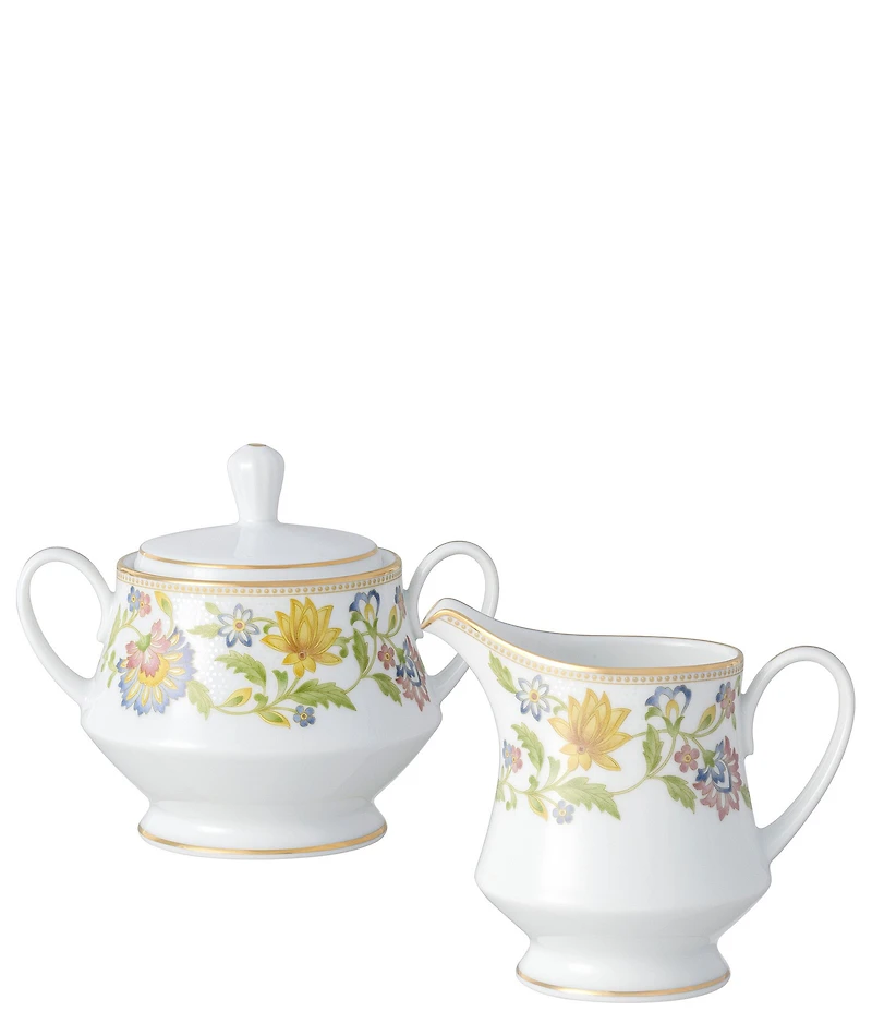 Noritake Tusker Garden Collection Sugar & Creamer Set