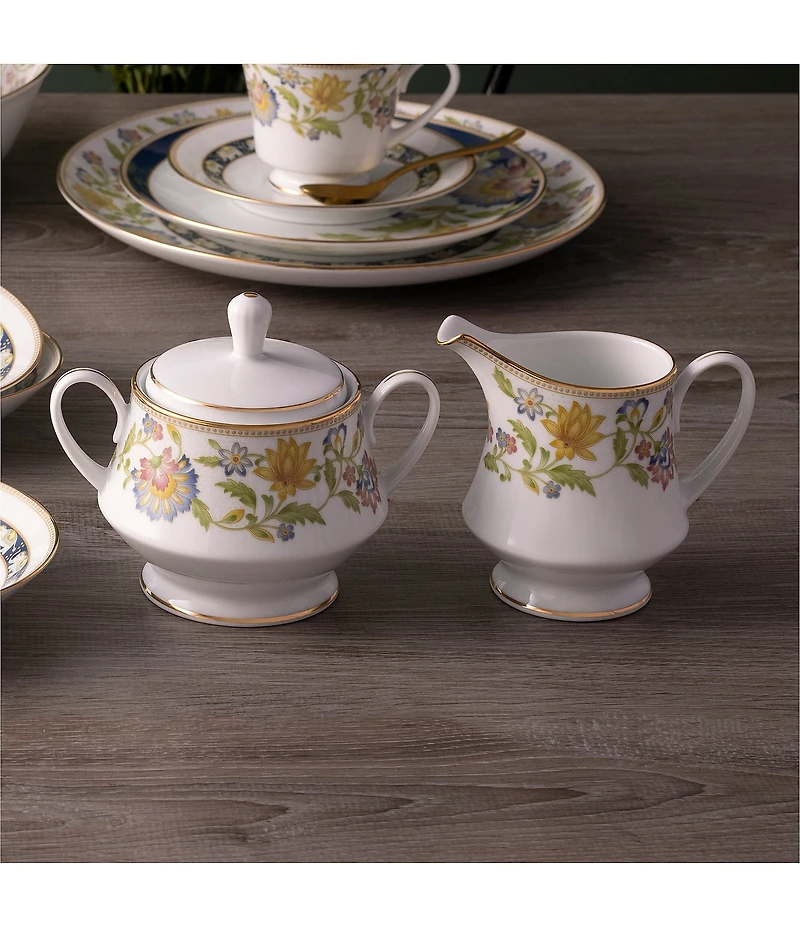 Noritake Tusker Garden Collection Sugar & Creamer Set