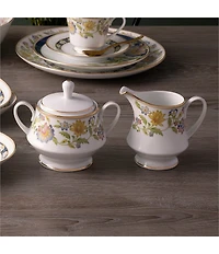 Noritake Tusker Garden Collection Sugar & Creamer Set