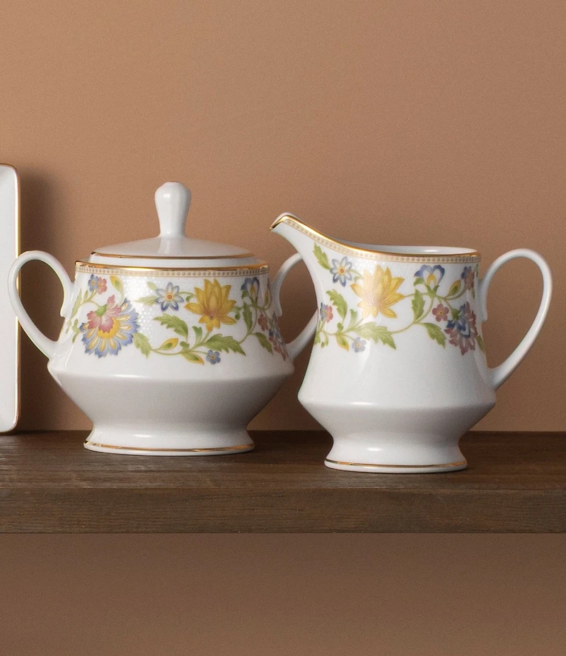 Noritake Tusker Garden Collection Sugar & Creamer Set