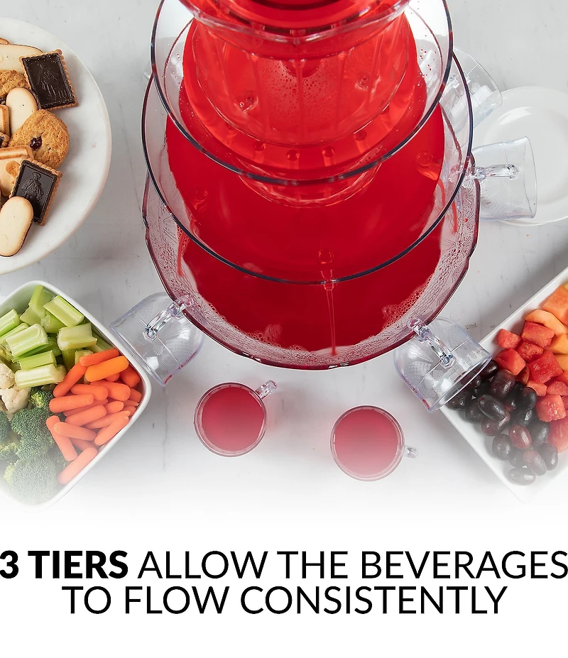 Nostalgia Electrics 3-Tier Lighted Party Fountain